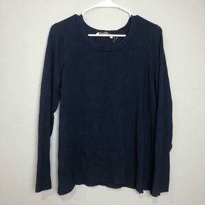 Soft surroundings navy blue Crewneck sweater